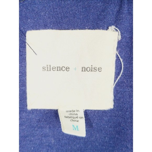 UO x SILENCE NOISE Navy Floral Satin Lightweight Windbreaker Bomber Jacket M - Picture 5 of 14